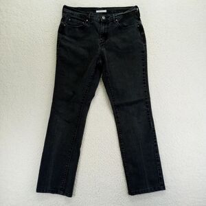 Levis 505 Straight Jeans Womens 8M (29x29* actual, tagged 29x32) Dark Wash Denim